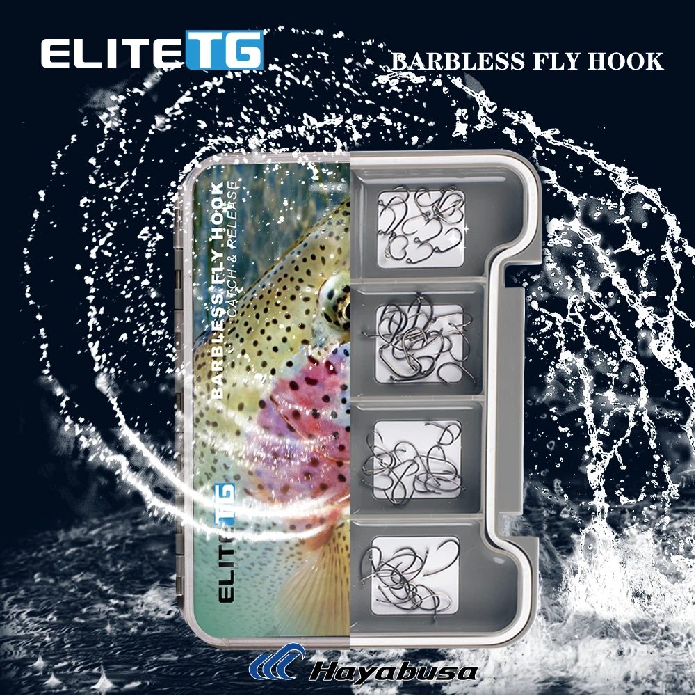 Elite-Juego de anzuelos para pesca con mosca, Set de anzuelos para pescar con mosca seca, ninfa, camarón, húmedos Caddis, cajas de anzuelos para moscas Barbless, TG 160 piezas, #10 #12 #14 #16 #18 - imagen 5