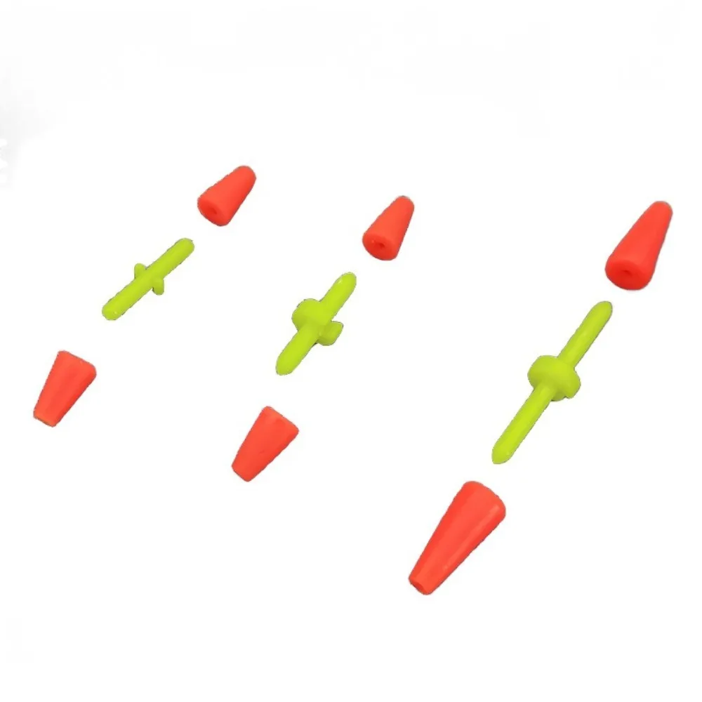 50 Uds nuevas tapones flotantes de pesca de silicona barra antiviento Cara Stick Bobber tapones flotantes Clips de pesca de mar pesca en roca - imagen 4