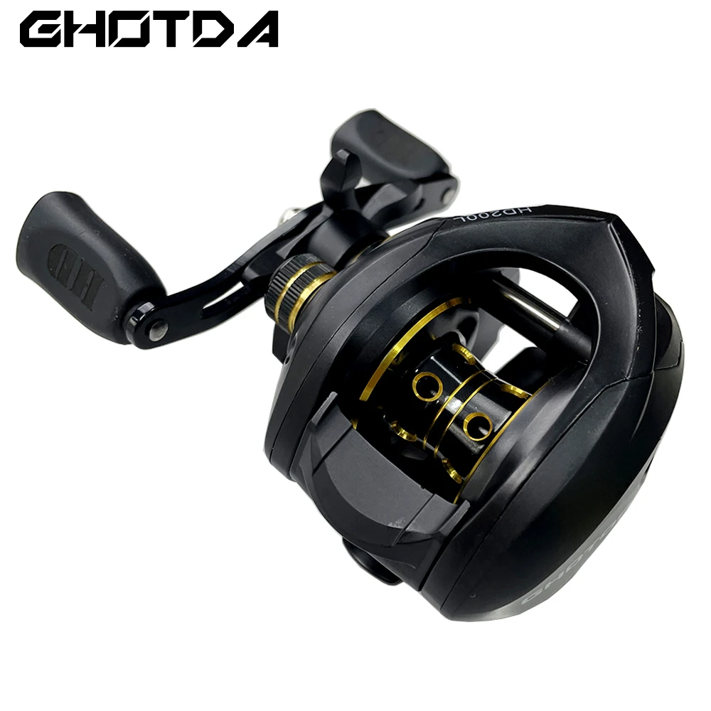 Ghotda-sistema de frenado magnético, carrete de pesca ultraligero, 8kg de potencia de arrastre, mango izquierdo/Derecho, carrete de Baitcasting - imagen 4