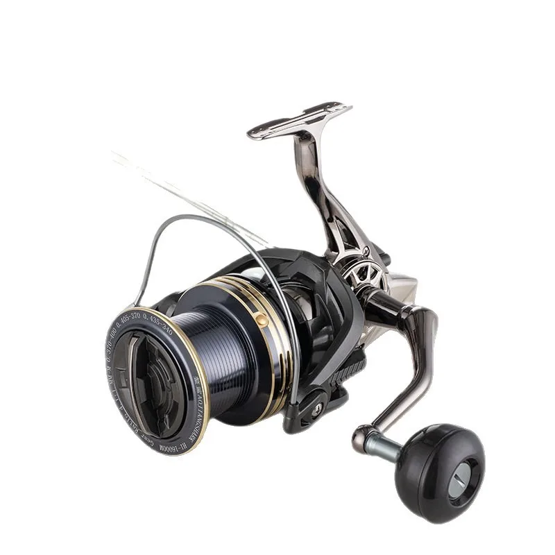 Carrete giratorio de Surf de fundición larga de Metal Mavllos H1, arrastre de 15KG, relación 4:1:1, protección contra la corrosión, carrete de pesca para barco de agua salada - imagen 3