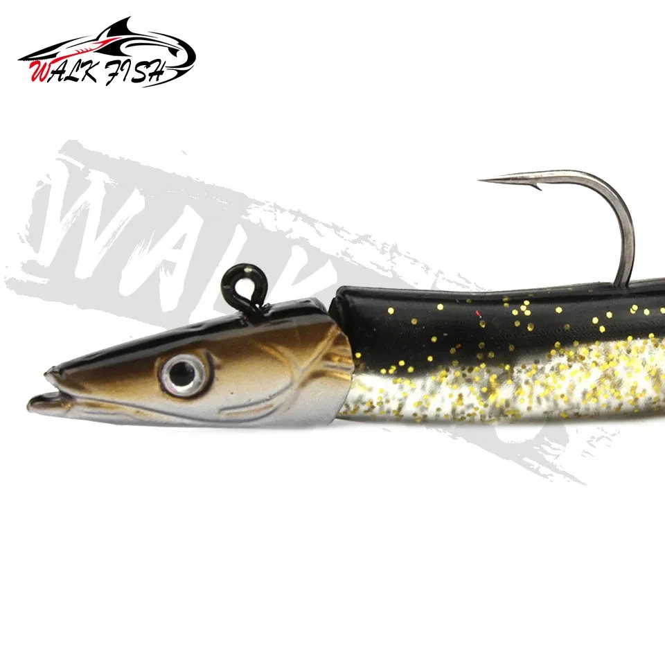 Jig Head Walk Fish – Cabeza de plomo con vinilo para pesca - imagen 3