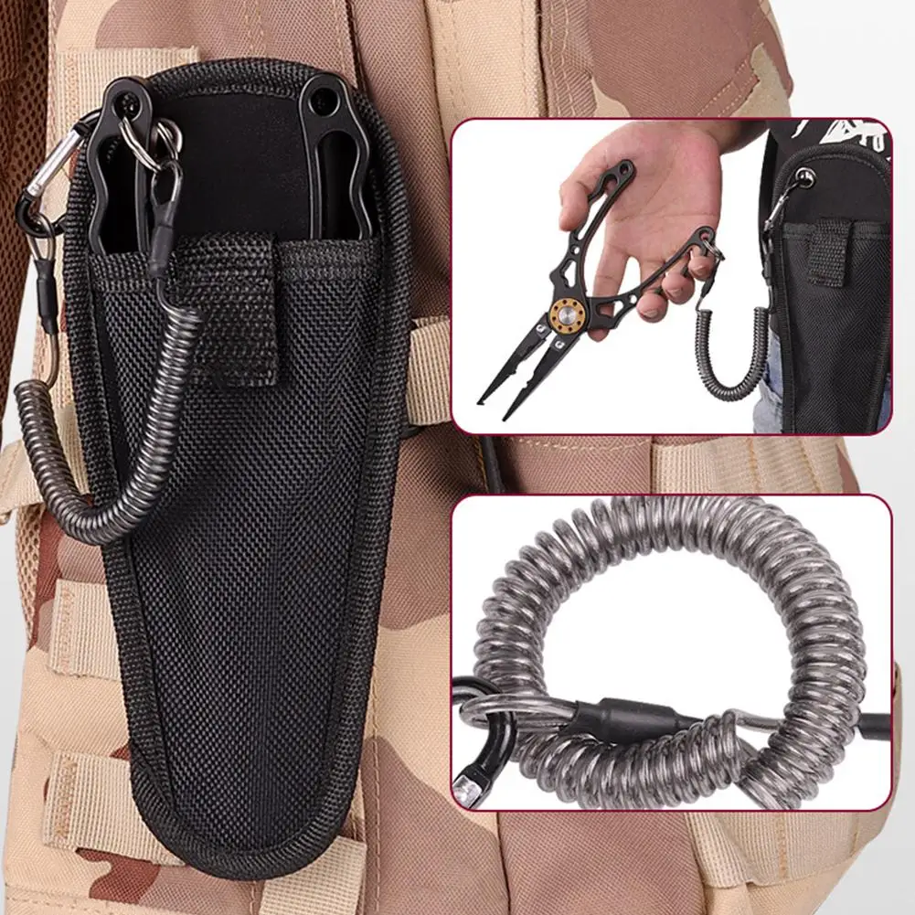 Alicates de pesca multifuncionales, Clip de boca de pescado, removedor de gancho, anillo de separación, juego de herramientas de pesca con cuerda faltante - imagen 5