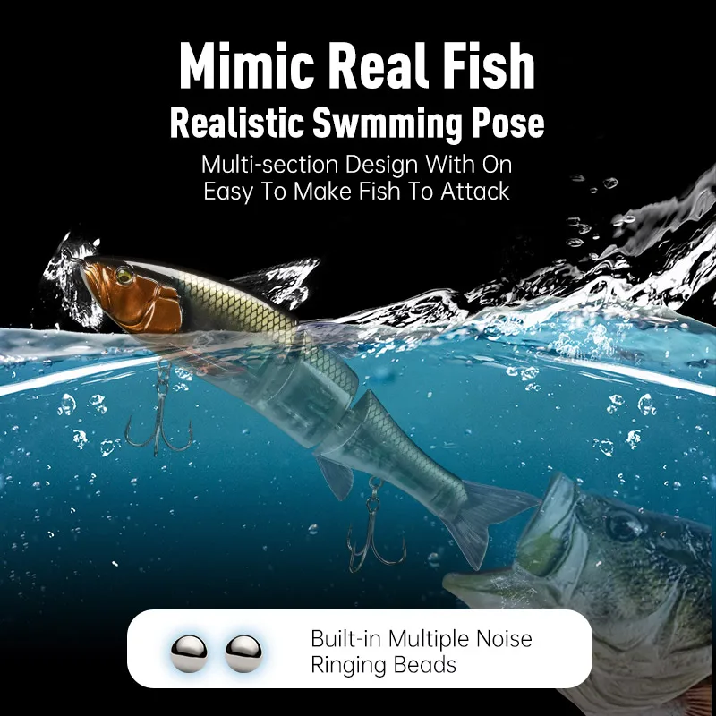 LEYDUN DOWZ SWIMMER 180SF 2oz Señuelos de pesca flotantes lentos cuerpo de Triple articulación deslizamiento Swimbaits cebos duros Wobblers para Lucio - imagen 4