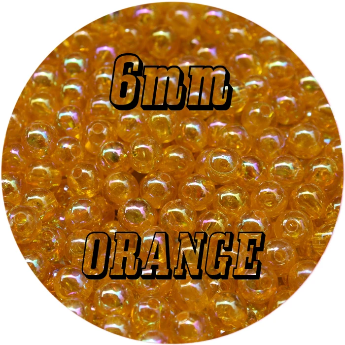 MNFT-Cuentas AB para pesca con mosca, 200 piezas, 9 colores, rosa, rojo, verde, azul, naranja, 6mm x 1,5mm - imagen 5