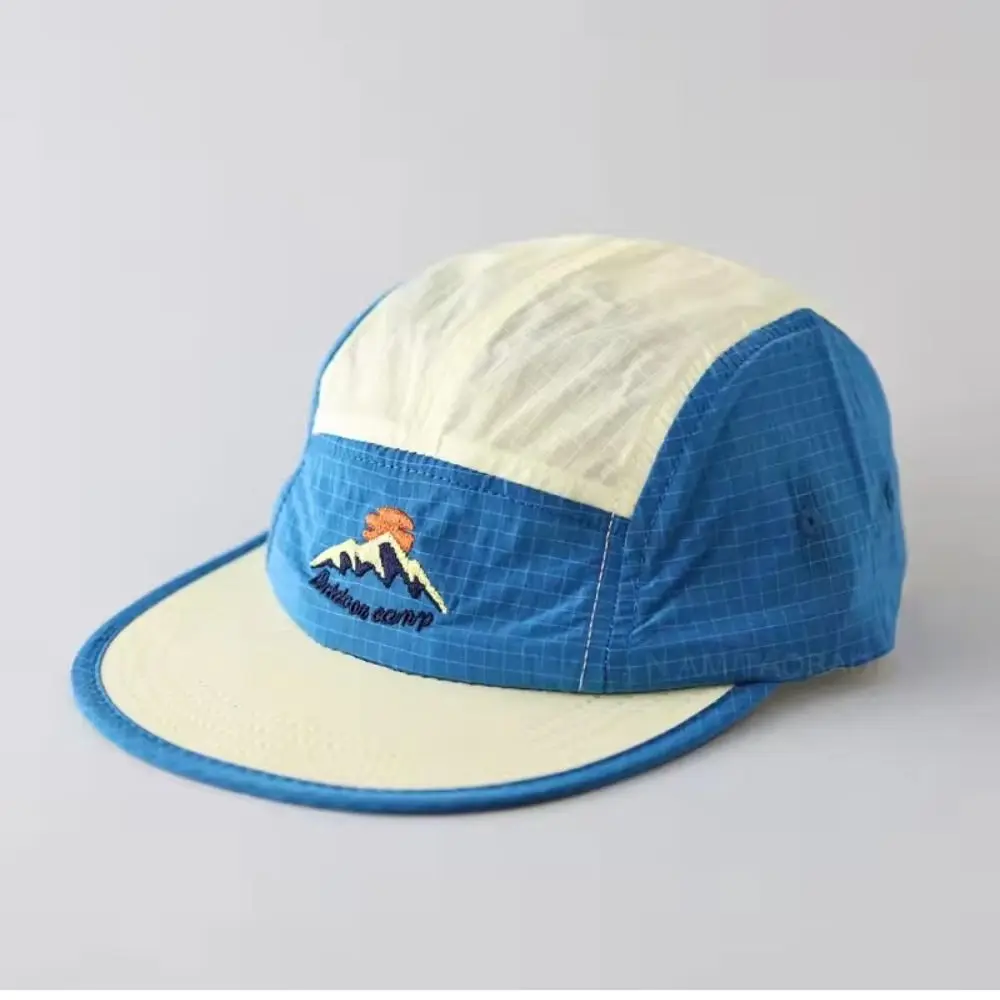 Gorra de béisbol a juego de colores, sombreros de verano de ala plana de secado rápido para hombres, ala suave de 5 paneles, sombrero para senderismo y acampada, hombres y mujeres - imagen 2