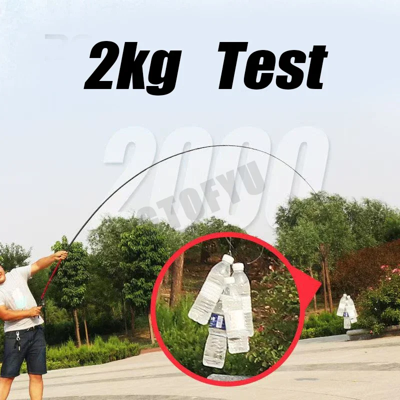 Caña de pescar telescópica de 2,7 M/4,5 M/5,4 M/6,3 M/7,2 M/8M/10M, depósito de carbono, caña de pescar para estanque, caña de pescar de mano de fibra dura súper ligera - imagen 5