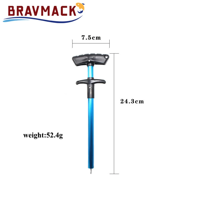 Herramienta removedora de anzuelos de pesca, removedor de señuelos de pesca, separador de anzuelos de tubo de aluminio, Extractor portátil de anzuelos, 1 Uds. - imagen 2