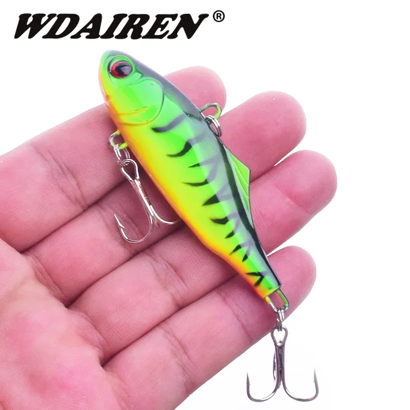 1 Pc VIB invierno hielo mar Señuelos de Pesca 7cm 23g duro Crankbait Wobblers Artificial 5 colores Trolling accesorios de pesca de carpa - imagen 4