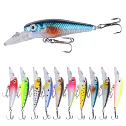 10 Uds Micro Minnow cebo hundido señuelo de Pesca Trolling Crankbait Jerkbait Swimbait Bass Isca Pesca