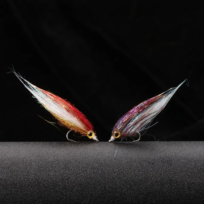 Anzuelo de pesca de seda de hielo, cebo biónico, pequeño, depredador, Mata moscas, suministros de pesca, accesorios, 6 piezas - imagen 5