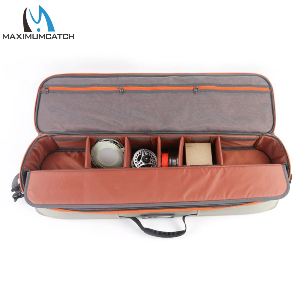 Maximumcatch estuche de viaje para pesca, bolsa impermeable ajustable para pesca con mosca, eslinga, paquete de pesca 80x25x14cm - imagen 3