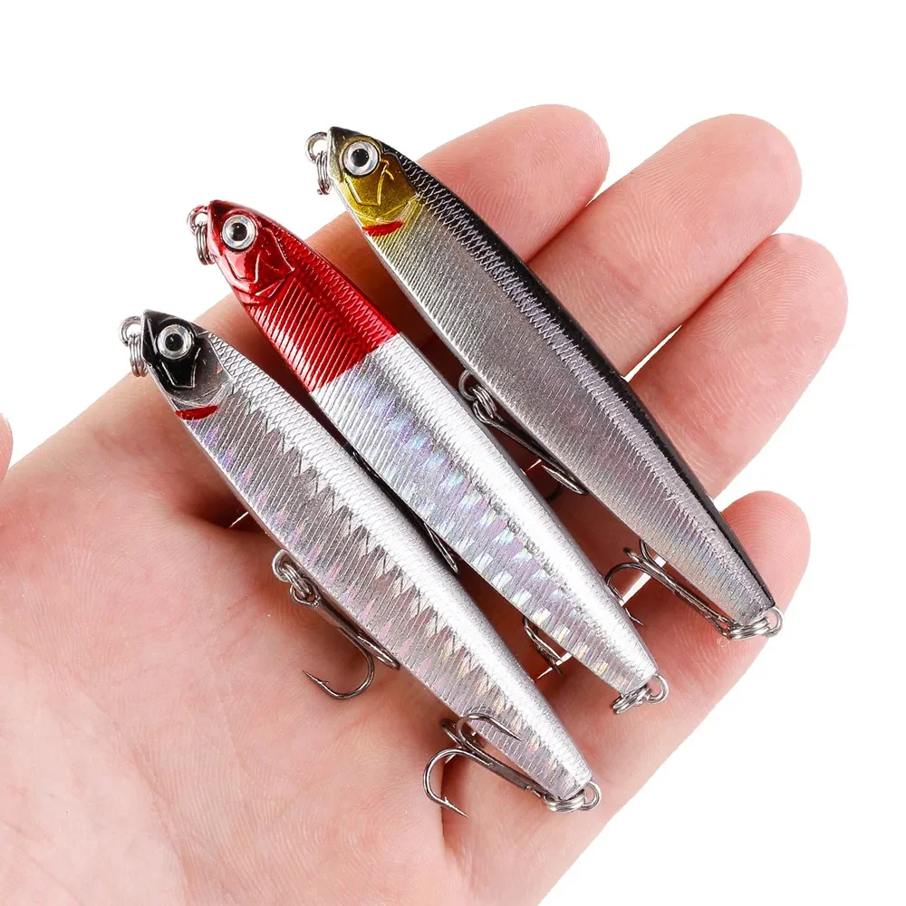 Señuelo de Pesca con lápiz que se hunde, Wobblers de 8cm, 10-14g, cebo duro Artificial para lubina, pececillo, aparejos de Pesca Jigging de alta calidad, 1 Uds. - imagen 3