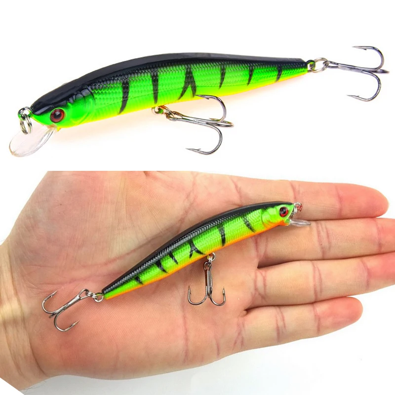 10 Uds 10cm 8g Minnow cebo duro Señuelos de Pesca Wobbler cebos artificiales Swimbait plástico Crankbait ojos 3D señuelo aparejos de pesca - imagen 5