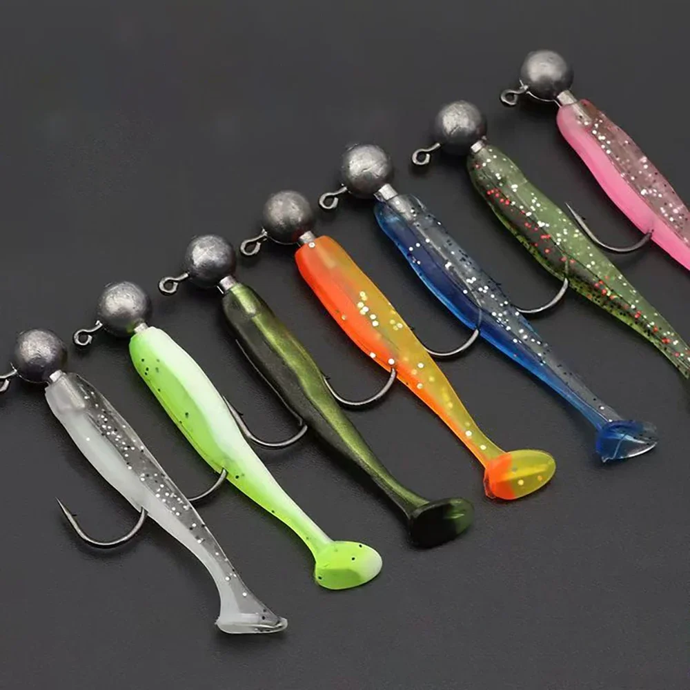 Kit vinilos Swimbait cola T con Jig Head para pesca de carpa - imagen 5