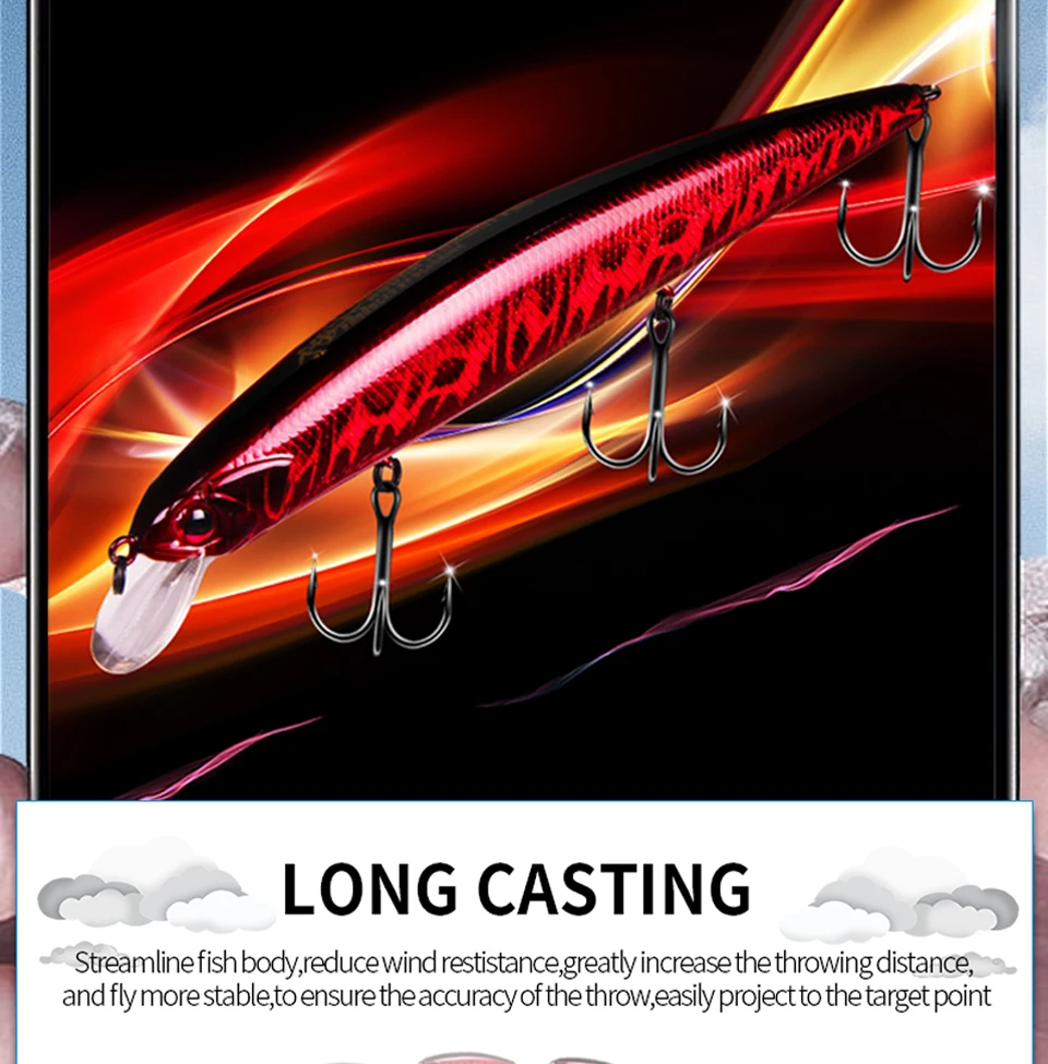 Experimente la emoción del lanzamiento de precisión con nuestro señuelo de pesca duradero y duradero