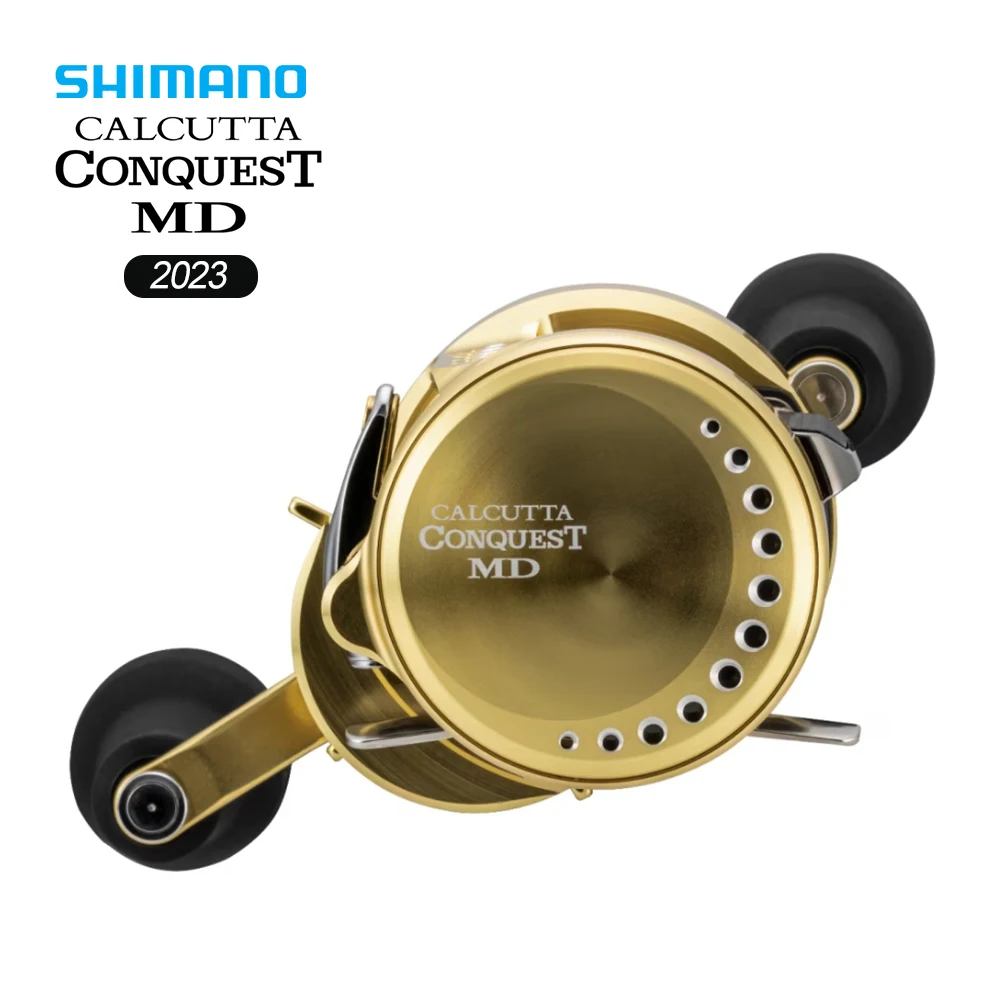 Shimano Original 2022 Calcutta Conquest MD serie Baitcasting tambor carrete de pesca relación de engranaje 7,5: 1 11/1BB Max Drag8kg SVS MD Tune - imagen 4
