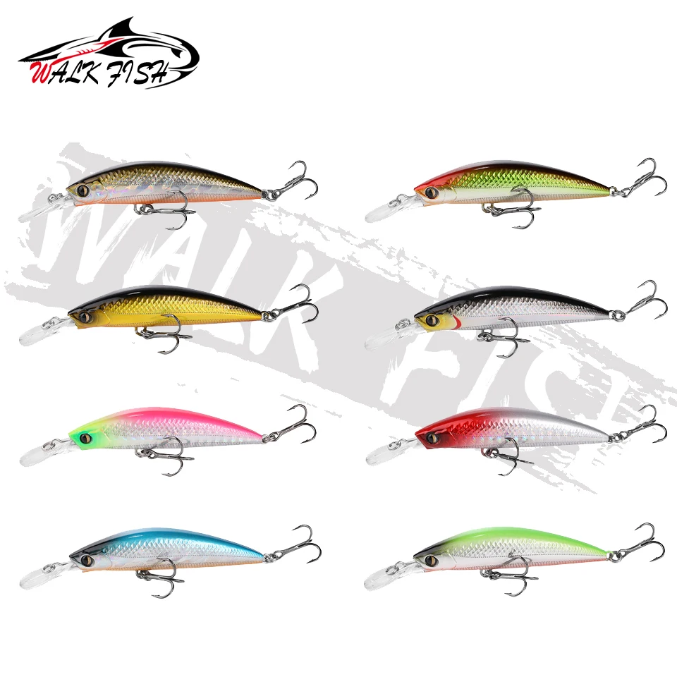 WALK FISH Minnow hundido 70mm – Señuelo duro para pesca profesional - imagen 5