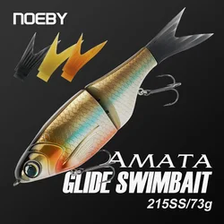 Noeby Amata Glide Swimbait Señuelo Hundimiento Lento para Lucio