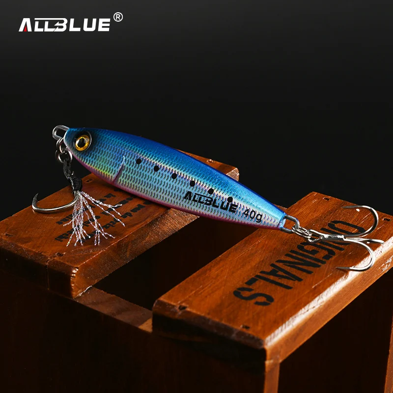ALLBLUE ARTER BURNER-señuelo de pesca de agua salada, cebo Artificial de lubina, 20g, 30g, 40g, 60g, plantilla de Metal fundido, cuchara de Jigging - imagen 5