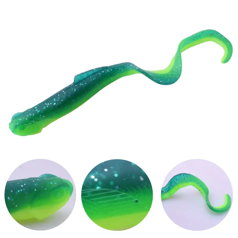 3 uds 10cm 8,5g señuelo de Pesca cebos blandos Leurre Souple Shad Pesca de carpa Iscas Wobblers artificiales señuelos Pesca Peche - imagen 2