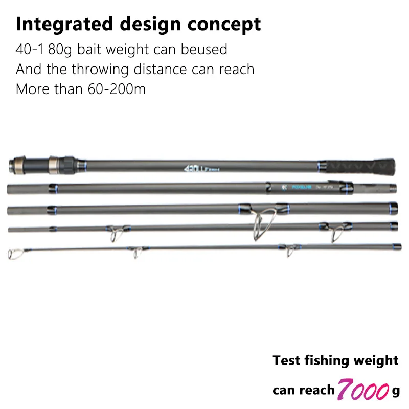 Caña de pescar portátil de fibra de carbono para carpa, caña de pescar de tiro largo de múltiples secciones, biblioteca europea, 3,6 m/3,9 m/4,2 m - imagen 3