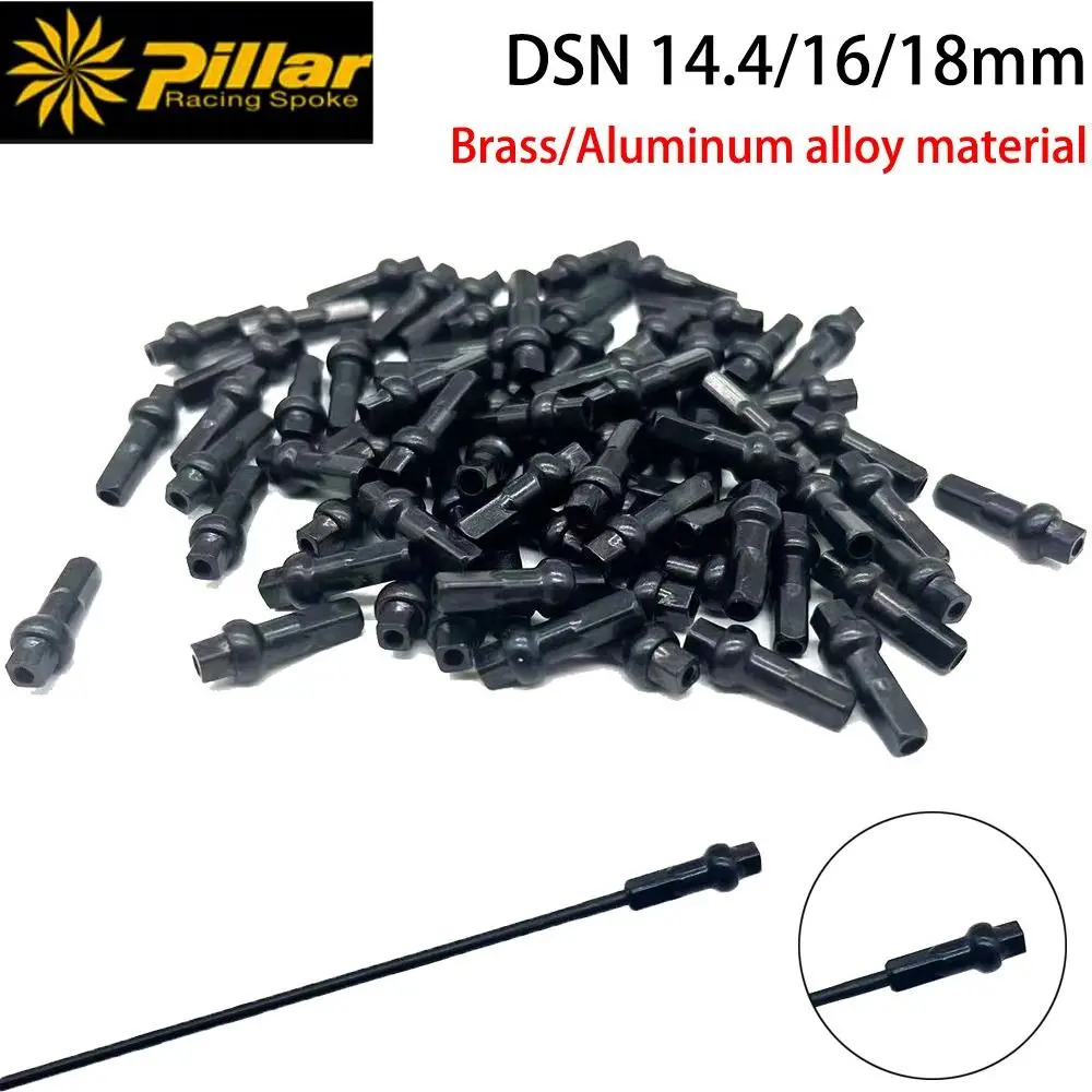 10pcs New Pillar DSN Highway Bicycle Nipples Brass/Aluminum alloy 14G 14mm 16mm 18mm Spoke Cap Anti Wear Road Bike Wheel Spokes