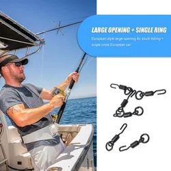 20 piezas portátil de cambio rápido para Ronnie Rig Micro gancho Spinner giratorio accesorios de pesca de carpa aparejos giratorios