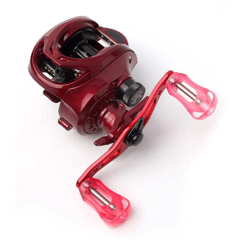 Mango de carrete de pesca RUKE con perilla acrílica para carrete Da/Sh/A, longitud de 100mm, peso 21,9g, tamaño del orificio de montaje 8x5/7x4mm, accesorio DIY - imagen 5