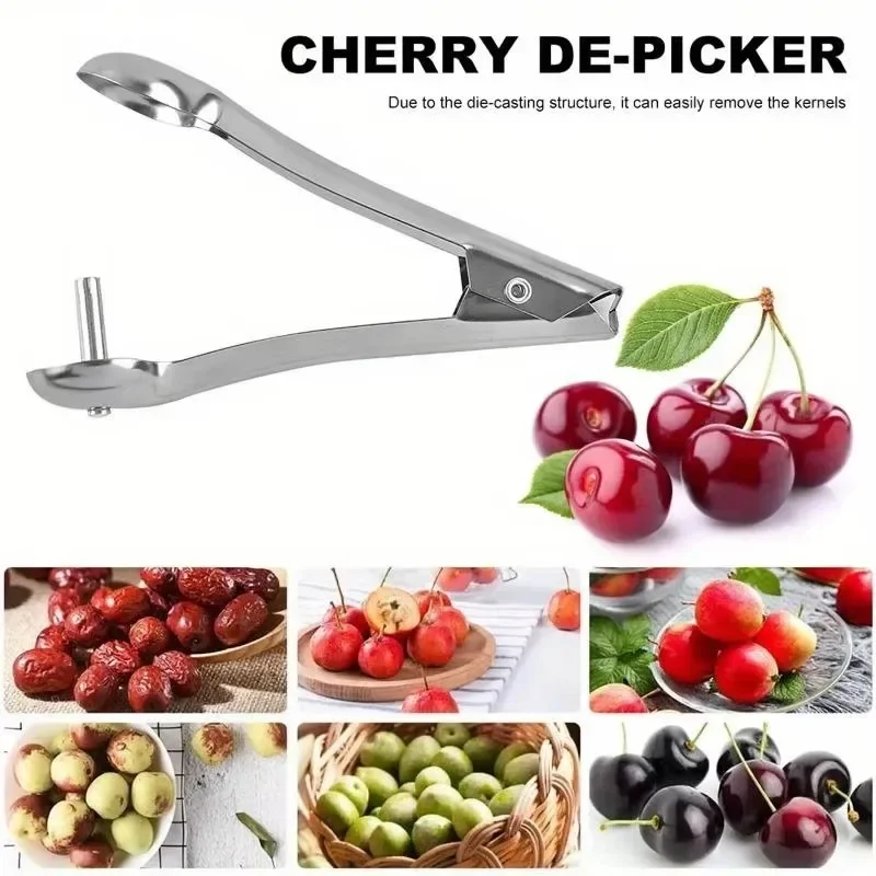 Descorazonador de cerezas y aceitunas – Quitahuesos para frutas - imagen 5