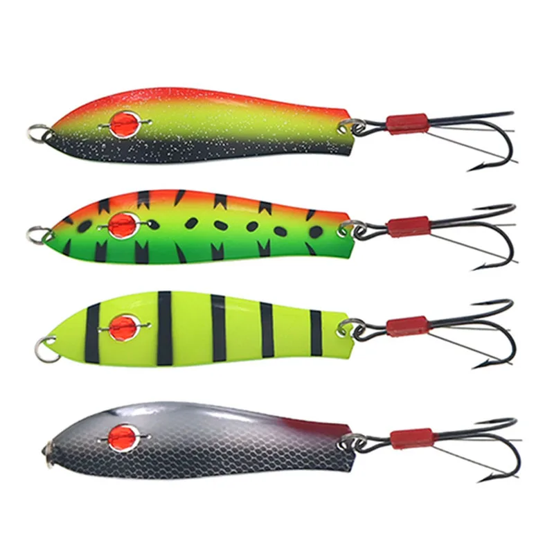 Señuelo de cuchara de pesca, plantilla de Metal de 93mm/18g, cucharas de curricán, destornilladores, Spinners de barco, cebo duro Artificial, aparejos de pesca - imagen 3