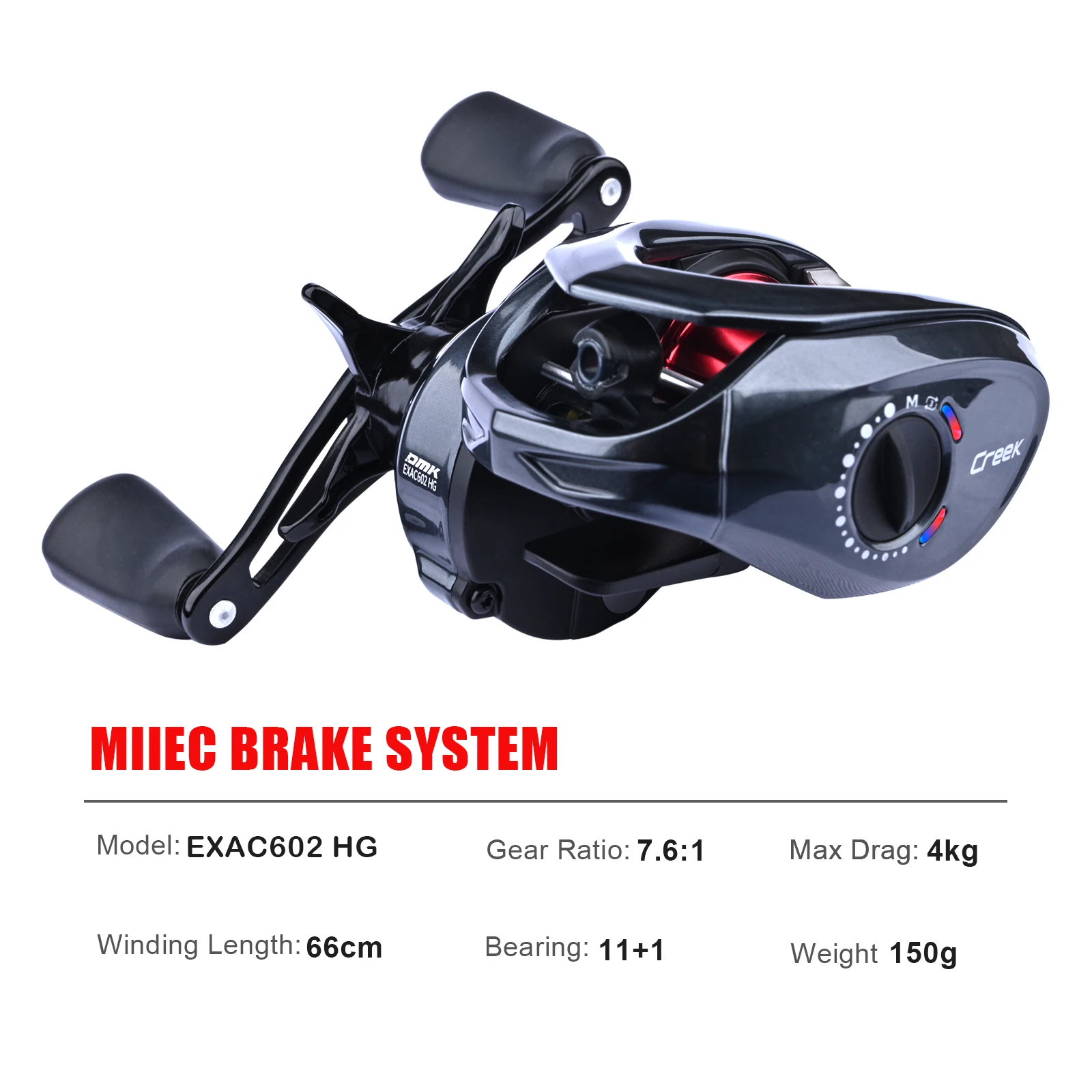 PURELURE CHEETAH AIR CREEK tres modos DC Material de marco de Metal banda de freno electrónico sonido Baitcast carretes de pesca 1-7g - imagen 3