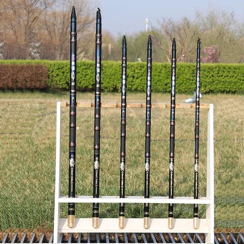 Juego combinado de caña de pescar y carrete huecos de posicionamiento múltiple, Variable, 4,5-10M, ultraligero, flujo superduro, juego de caña de mano - imagen 4