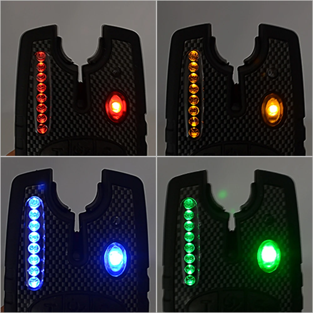 Hirisi B1114 – Alarma de mordida LED 8 direcciones para carpa - imagen 3