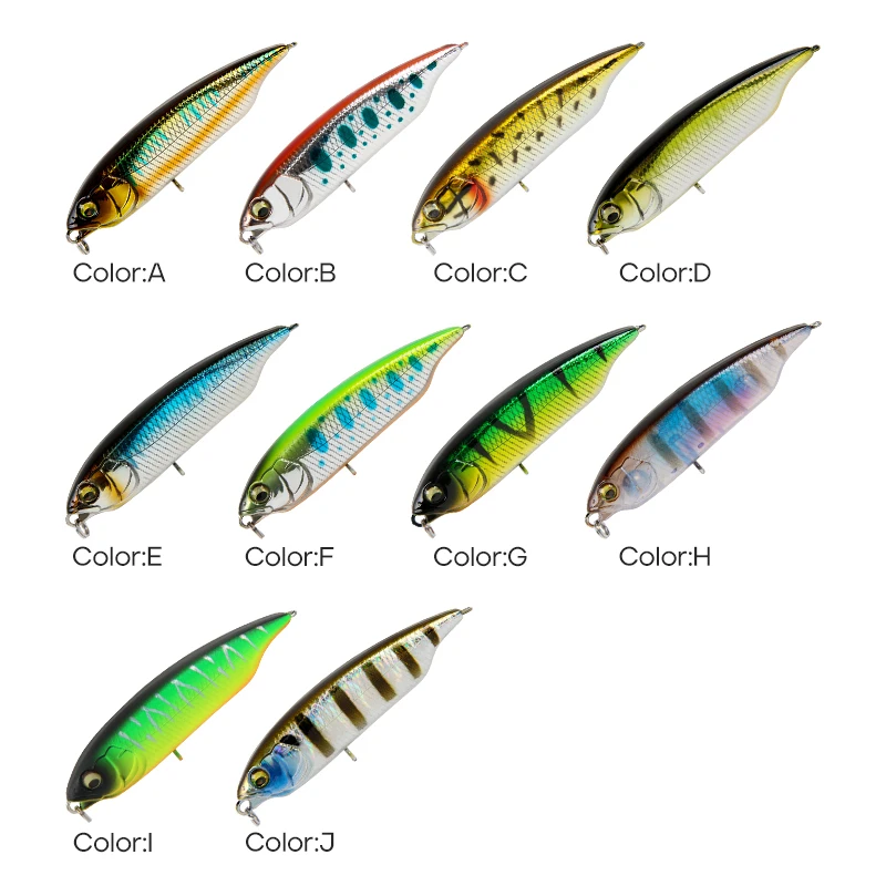 LETOYO 59mm 80mm hundimiento trucha señuelo palo lápiz señuelo Stickbait cebo Artificial de agua dulce trucha lubina señuelo de pesca - imagen 2