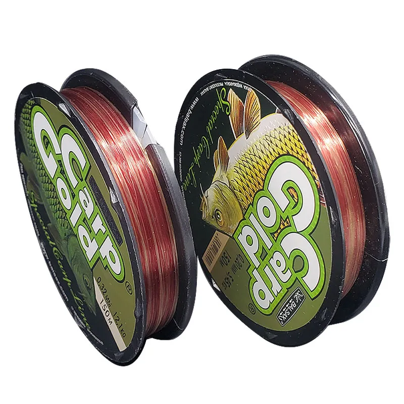 TAKEDO-sedal de pesca de carpa especial, alambre de nailon dorado, línea principal que se hunde, línea de pesca de carpa, 0,18- 0,45mm, 150m, 10-48LBS - imagen 2