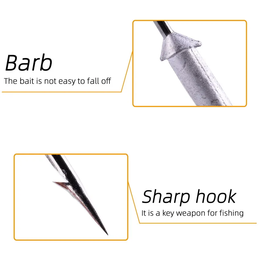 Lote de 10 unidades de anzuelos de pesca de 2,5g, 3,5g, 5g, 7g, 10g, señuelos blandos, accesorios de aparejos de pesca - imagen 4