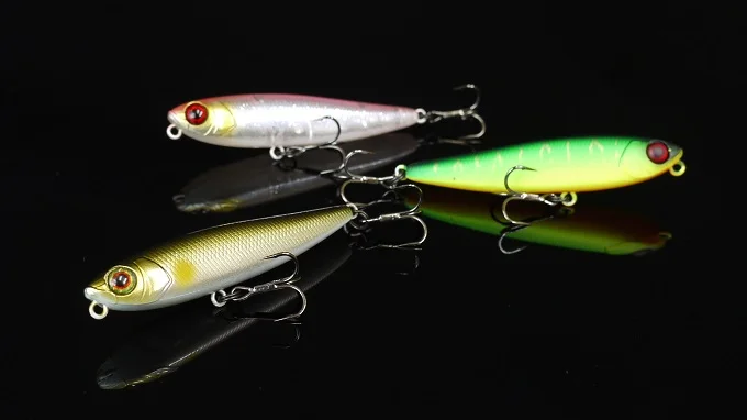 JACKALL Chubby Pencil55 Lápiz de superficie de agua 3,1 g Micro-objeto Palabra Rumbo de perro Boca de caballo Boca - imagen 4