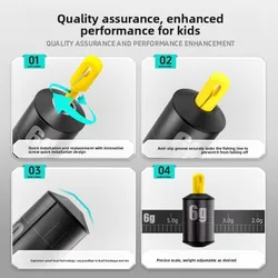 Kit de pesas para pesca con báscula compacta de gota de agua y aparejos