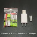 green A and charger