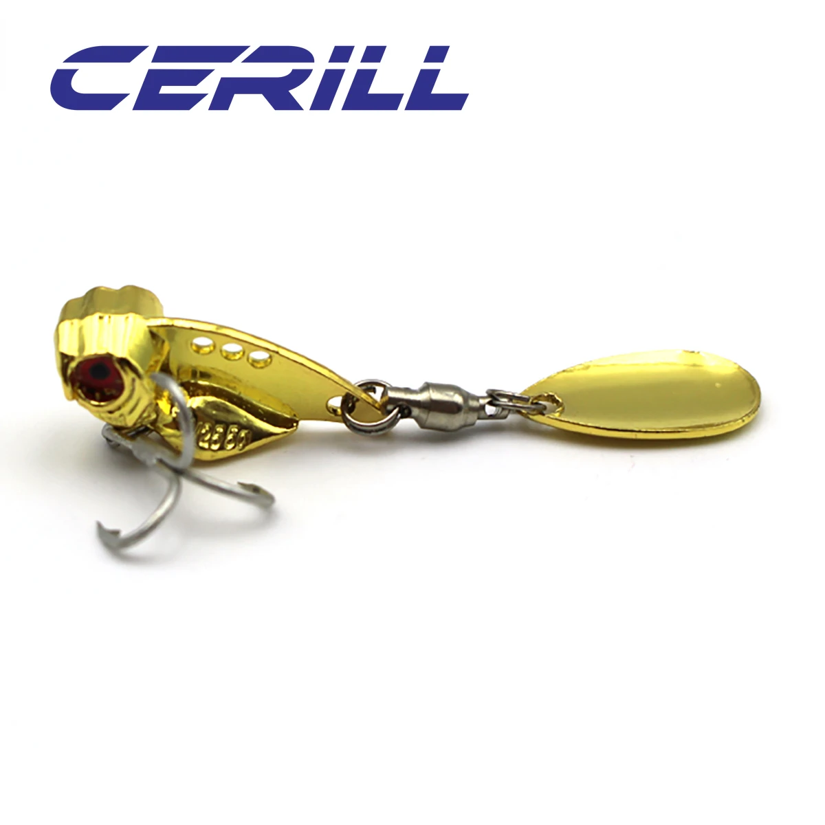 Ceril-señuelo de pesca giratorio de lentejuelas, Crankbait de acero inoxidable, trucha, cebo duro, Lucio, invierno, 5g, 10g, 15g, 1 PC - imagen 5