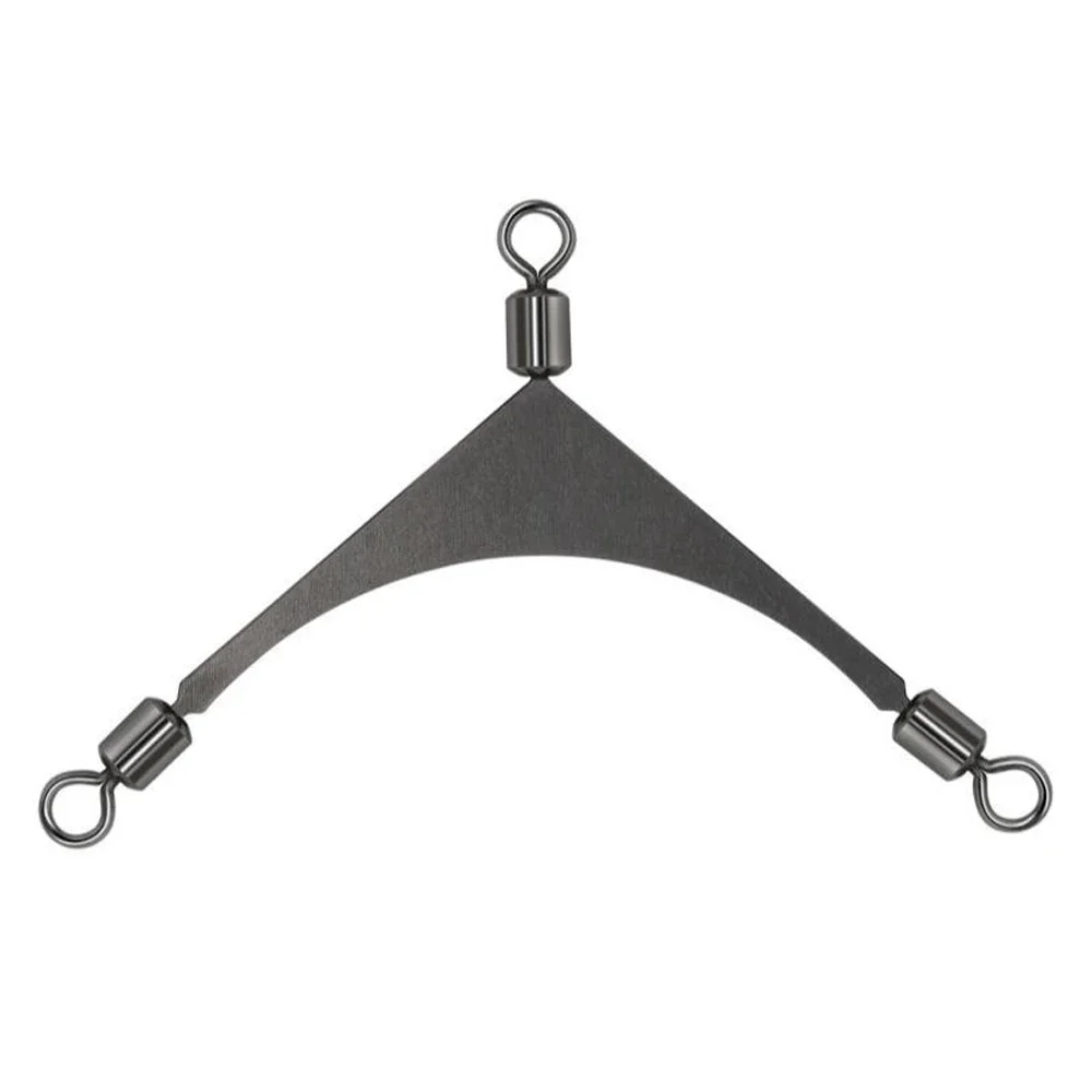 Conector de línea cruzada de 15 ~ 60 uds., aparejos de pesca giratorios de 3 vías, pesca en agua salada, barril rodante, giro en T, Triple giratorio de pesca - imagen 3