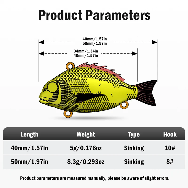 LEYDUN VIB-Señuelos de pesca de hundimiento, 5g, 40mm, 8,3g, 50mm, vibración dinámica realista, cebos de pesca de mar para invierno, cebo Wobblers - imagen 2
