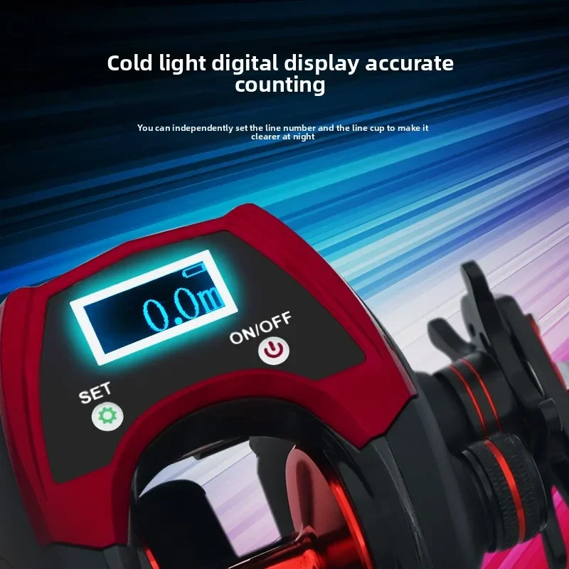 Contador de gotas digital LCD fibra de carbono para pesca en mar - imagen 3