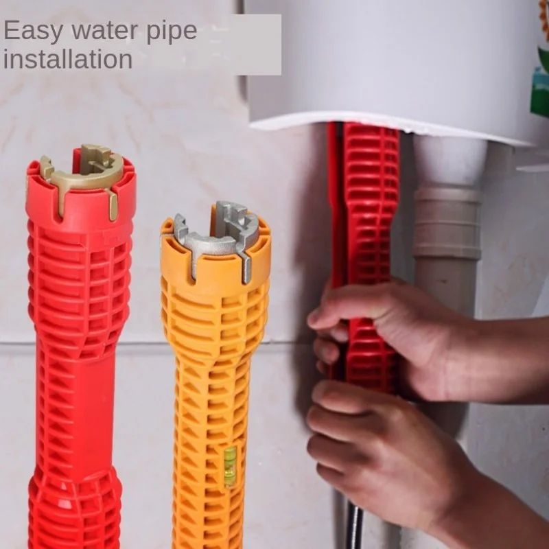Llave sanitaria multifuncional para suelo pélvico, manguito principal, desmontaje de grifo, tubo, fregadero, solo herramienta de instalación sanitaria