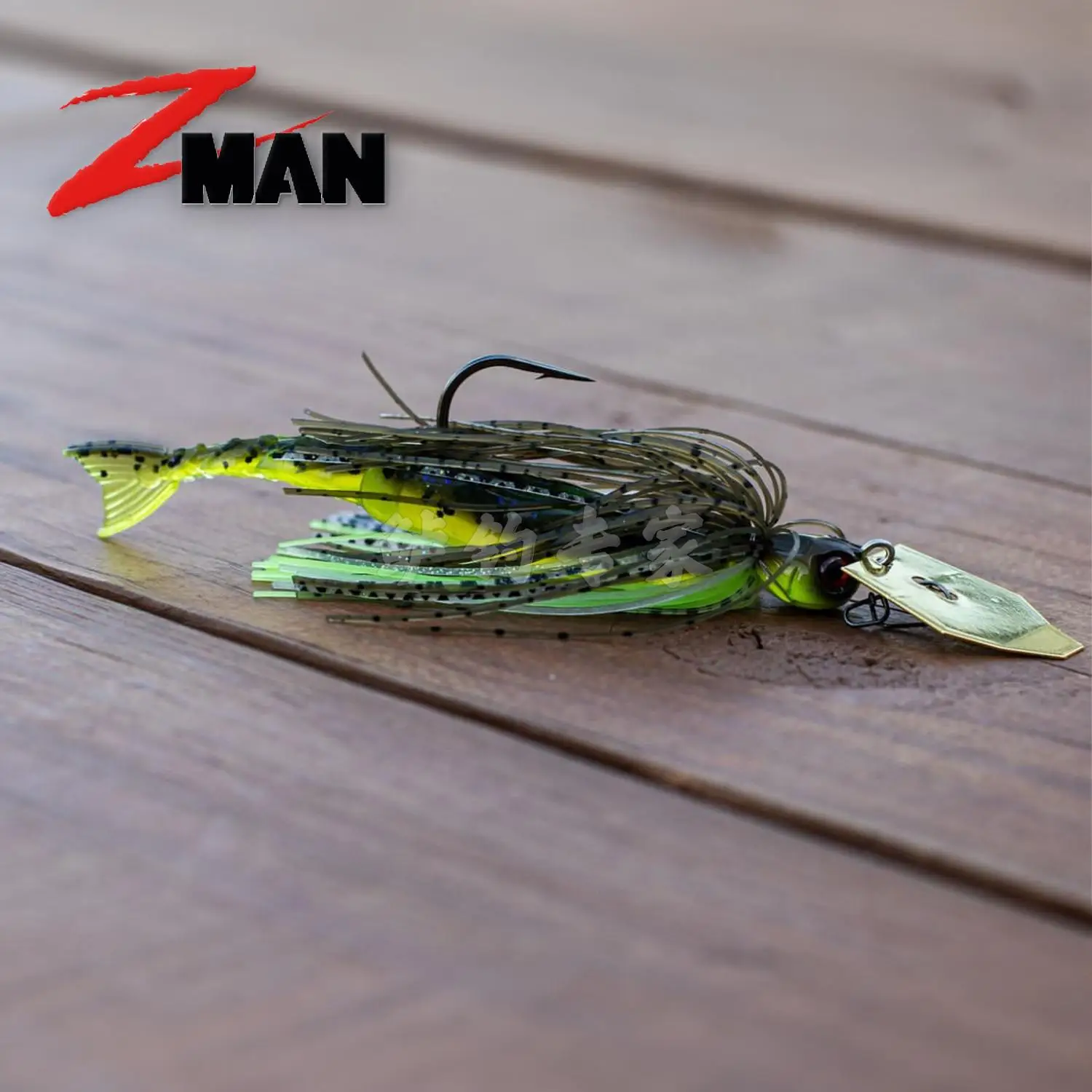 American ZMAN Soft Bait Chattershad Plantilla deflector de cebo suave con cola de ventilador de varias secciones con perca negra Luya - imagen 2