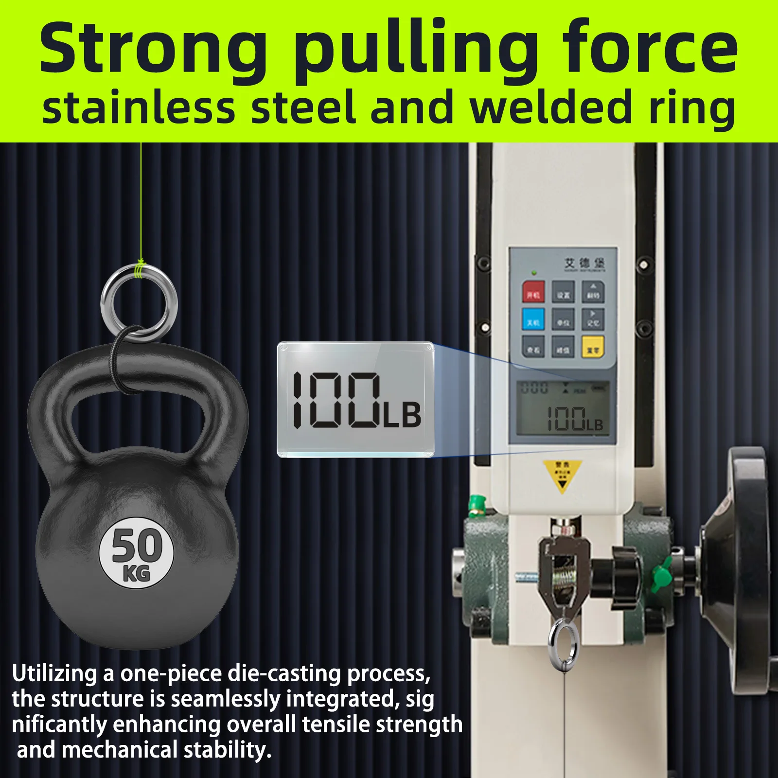 Anillo sólido de pesca, 20 ~ 100 Uds., conectores de señuelo de pesca, accesorios de pesca a presión de acero inoxidable, anillo sólido, aparejos de agua salada cromados - imagen 4