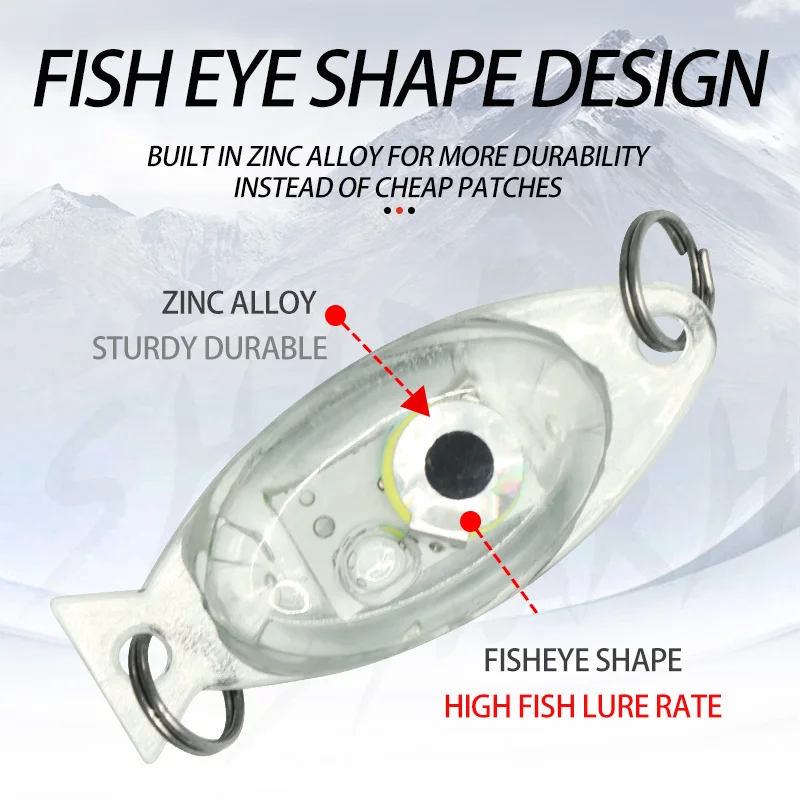 Luz de pesca de gota profunda, impermeable, luminosa, atracción, Señuelos de Pesca Led, trampa subacuática, lámpara de peces para pesca nocturna - imagen 4