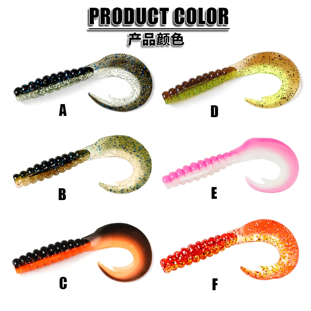 SUNMILE-Cebo Artificial de gusano suave para pesca en roca, Wobblers Leurre Souple, señuelo de trucha, 55mm/75mm - imagen 5