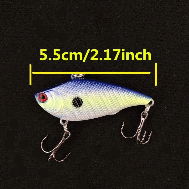 8049 5,5 cm7g1PCS LURETV American STRIKE KING mismo estilo clásico RED EYED SHAD VIB ruido remoto lanzamiento KVD campeón cebo - imagen 5