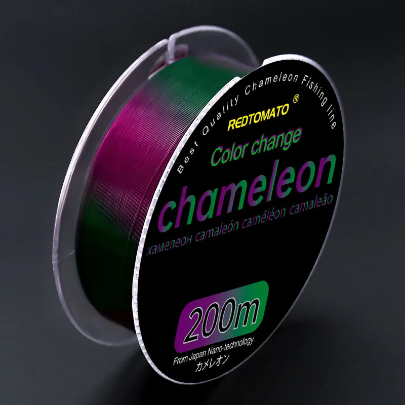Sedal de pesca de 200m que cambia de Color, monofilamento camaleón, línea de nailon recubierta de fluorocarbono, accesorios de pesca de mar/agua dulce - imagen 3